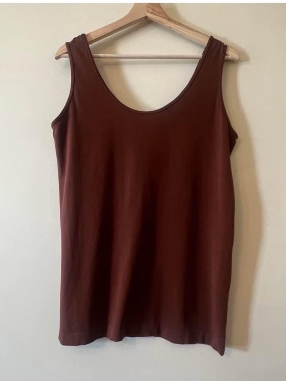 Orange Fashion Village Plus (16-18) Black and Brown Bamboo Layering Tanks